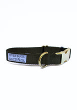 Load image into Gallery viewer, dog collar, dog gear, collar, army green, rescue, handmade, women owned, small business
