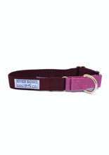 Load image into Gallery viewer, martingale collar, dog collar, handmade, dog gear, dog leash, pitbull, maroon, burgundy, rose, pink, bloom
