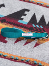 Load image into Gallery viewer, dark teal, dog collar, adjustable, dog gear, silver, small business, handmade, women owned, husky malamute
