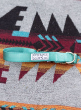 Load image into Gallery viewer, light teal adjustable dog leash small business women owned handmade husky malamute
