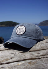 Load image into Gallery viewer, light grey charcoal black dad cap hat patch custom small business women owned Washington state pnw

