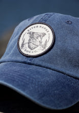 Load image into Gallery viewer, navy blue ocean dad cap hat patch custom small business women owned Washington state pnw
